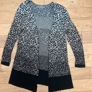 Leopard Print Tunic Sweater